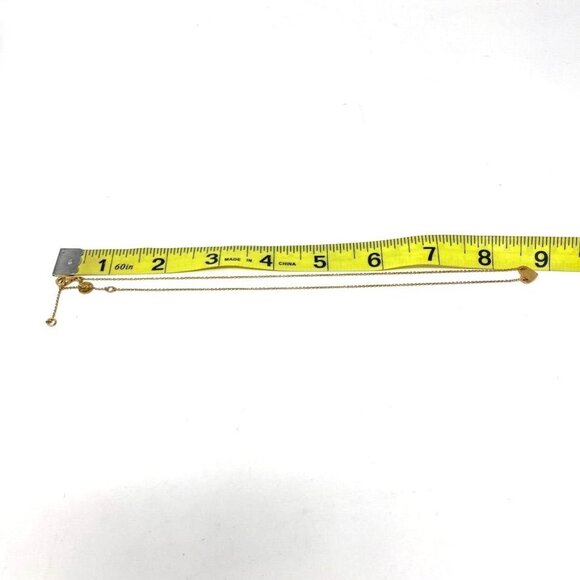 Stella & Dot Gold Heart Charm Necklace 925 Gold Plated Delicate Feminine - Picture 6 of 12